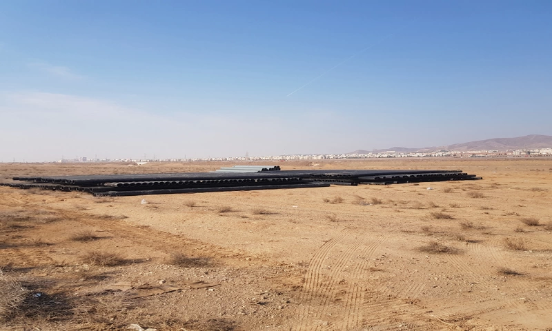 تامین و اجرای خطوط انتقال پساب نیروگاه پرند با لوله پلی‌اتیلن به طول ۶ کیلومتر