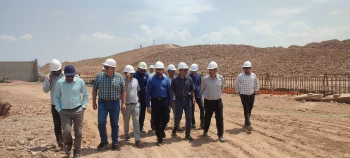 464بازدید مدیریت محترم عامل شرکت توسعه انرژی شمال و جنوب جناب آقای دکتر سالم از پروژه احداث مخزن ذخیره دوم سوخت نیروگاه آریان