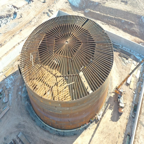 پروژه ساخت و نصب مخزن نیروگاه زنجان