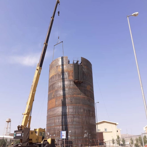 پروژه ساخت و نصب مخازن نیروگاه سبلان